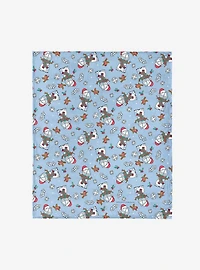Garfield Snowman Garf 50x60" Silk Touch Throw Blanket