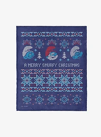 The Smurfs Merry Smurfy 50x60" Silk Touch Throw Blanket