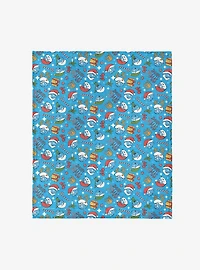 The Smurfs Smurfy Christmas 50x60" Silk Touch Throw Blanket