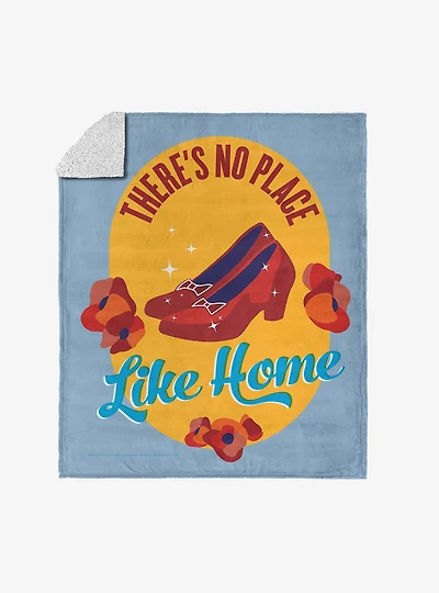 The Wizard of Oz Click Your Heels Silk Touch Sherpa Throw Blanket
