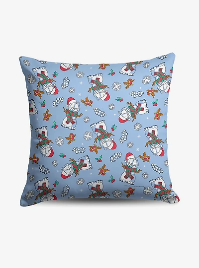 Garfield Snowman Garf Throw Pillow