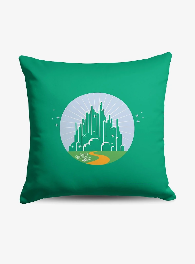 The Wizard of Oz Green City Throw Pillow