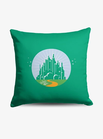 The Wizard of Oz Green City Throw Pillow