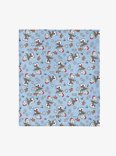 Garfield Snowman Garf 40x50" Silk Touch Throw Blanket