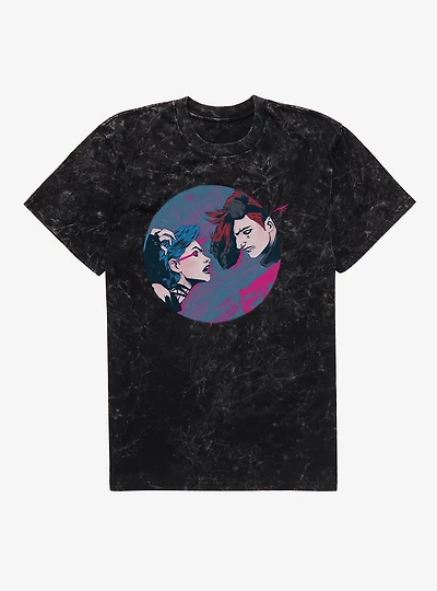 Arcane Jinx VS Vi Mineral Wash T-Shirt
