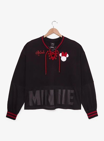 Disney Minnie Mouse Cropped Women's Plus Hockey Jersey — BoxLunch Exclusive