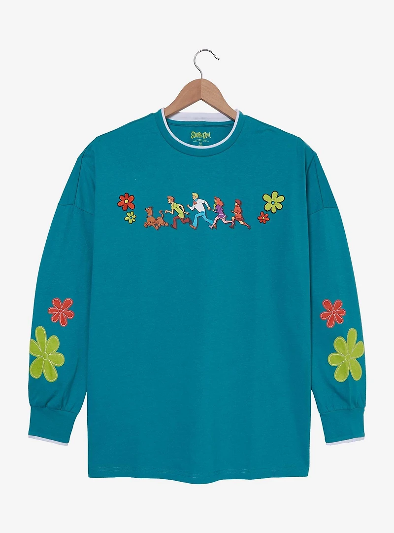 Scooby-Doo! Characters Floral Long Sleeve T-Shirt - BoxLunch Exclusive