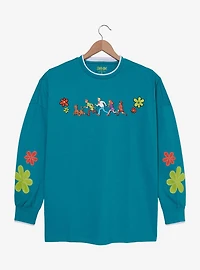 Scooby-Doo! Characters Floral Long Sleeve T-Shirt - BoxLunch Exclusive