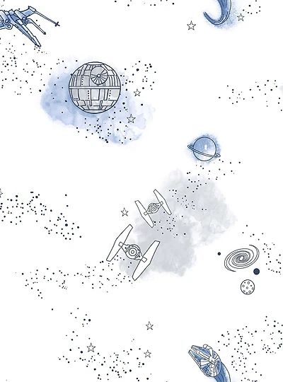 Star Wars Good Night Galaxy Peel & Stick Wallpaper