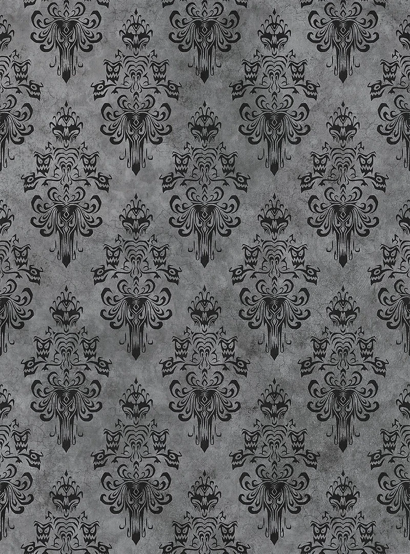 Disney Haunted Mansion Grey Peel & Stick Wallpaper