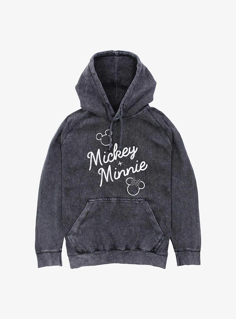 Disney Mickey Mouse and Minnie Name Duo Mineral Wash Hoodie