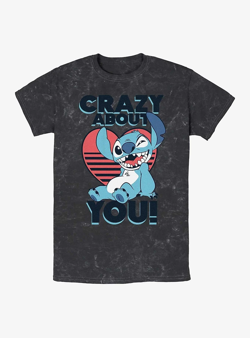 Disney Lilo & Stitch Crazy About You Mineral Wash T-Shirt