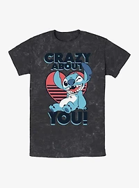 Disney Lilo & Stitch Crazy About You Mineral Wash T-Shirt
