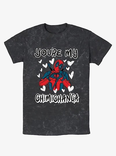 Marvel Deadpool Youre My Chimichanga Mineral Wash T-Shirt