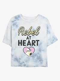 Star Wars Rebel At Heart Tie Dye Crop Womens T-Shirt