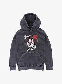 IT Youll Float Too Heart Balloon Mineral Wash Hoodie