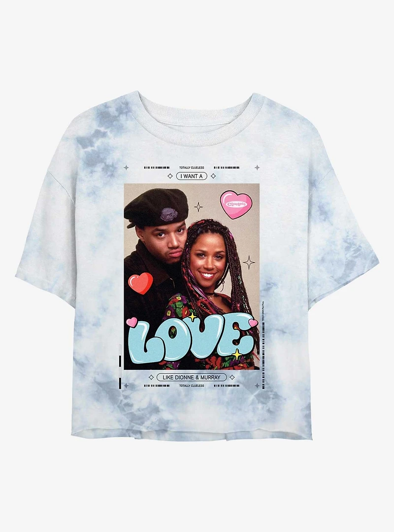 Clueless Like Donnie & Murray Tie Dye Crop Womens T-Shirt