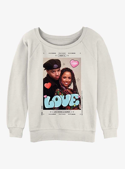 Clueless Like Donnie & Murray Womens Slouchy Sweatshirt