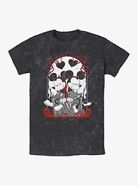 Disney Mickey Mouse and Minnie Devilish Plans Mineral Wash T-Shirt