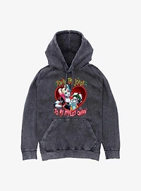 DC Comics Batman Youre The Joker To My Harley Quinn Mineral Wash Hoodie