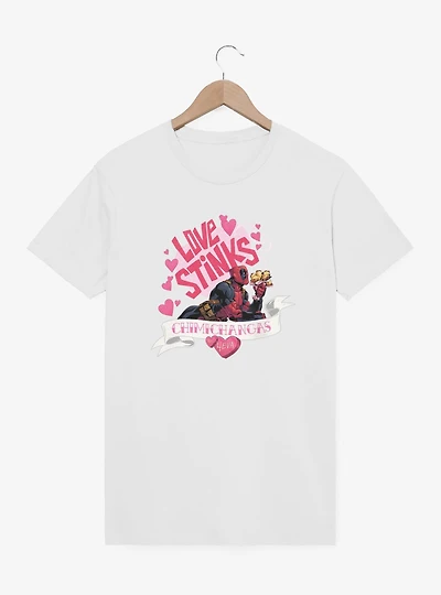 Marvel Deadpool Love Stinks Chimichangas T-Shirt