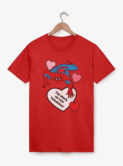 Marvel Spiderman Im Stuck On You Valentine T-Shirt