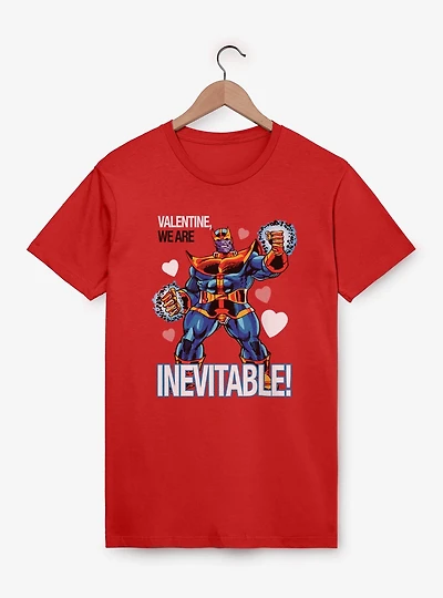 Marvel Thanos Valentine We Are Inevitable T-Shirt