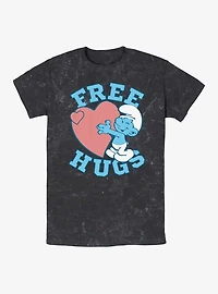 The Smurfs Free Hugs Mineral Wash T-Shirt
