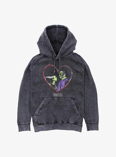Universal Monsters Heart Icons Mineral Wash Hoodie