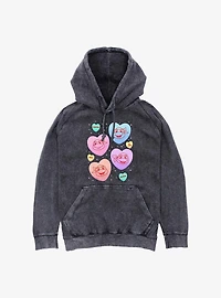 Teenage Mutant Ninja Turtles Heart Candy Faces Mineral Wash Hoodie