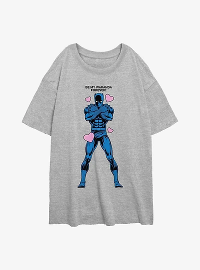 Marvel Black Panther Be My Wakanda Forever Womens Oversized T-Shirt