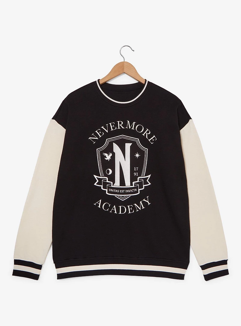 Wednesday Nevermore Academy Crest Crewneck - BoxLunch Exclusive