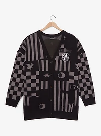 Wednesday Nevermore Icons Women's Plus Cardigan - BoxLunch Exclusive