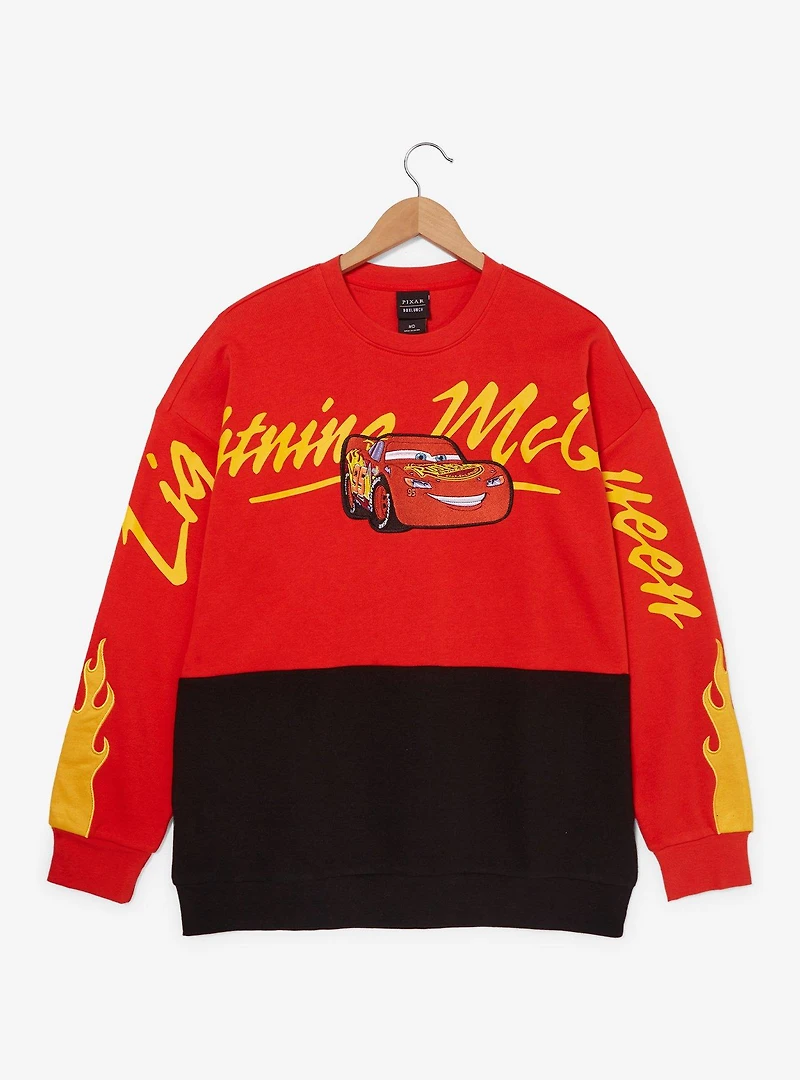 Disney Pixar Cars Lightning McQueen Panel Crewneck - BoxLunch Exclusive