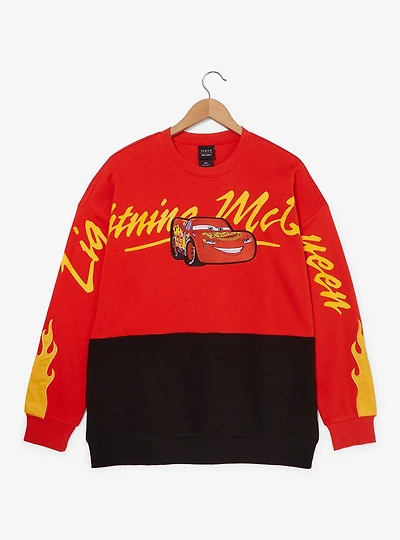 Disney Pixar Cars Lightning McQueen Panel Crewneck - BoxLunch Exclusive