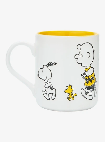 Peanuts Charlie Brown and Friends Walking Mug