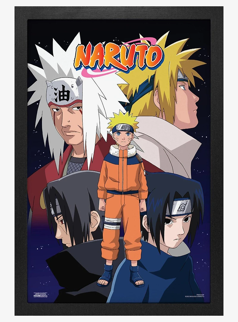 Naruto Shippuden Naruto Group Framed Wall Art