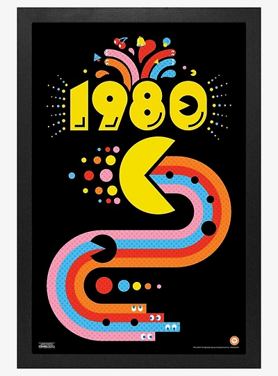 Pac-Man 1980 Celebrate Framed Wall Art