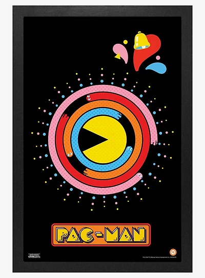 Pac-Man Swirl Framed Wall Art