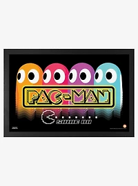 Pac-Man Shine On Ghosts Framed Wall Art