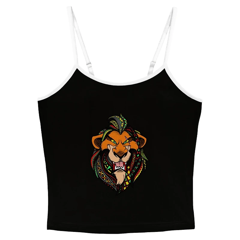 Disney The Lion King Scar Pattern Face Womens Cami
