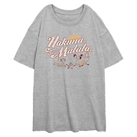 Disney The Lion King Hakuna Matata Sun Walk Womens Oversized T-Shirt