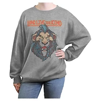 Disney The Lion King Long Live Scar Womens Oversized Sweatshirt