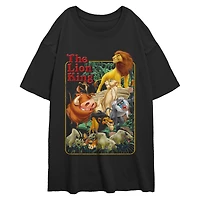 Disney The Lion King Retro Group Womens Oversized T-Shirt