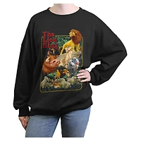 Disney The Lion King Retro Group Womens Oversized Sweatshirt