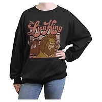 Disney The Lion King Squad Retro Womens Oversized Sweatshirt