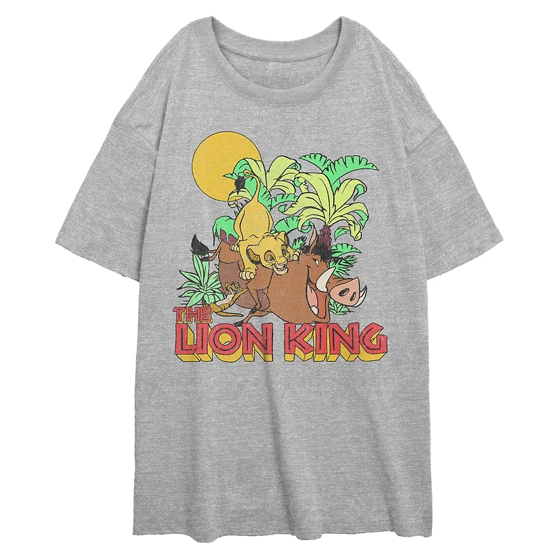 Disney The Lion King Jungle Play Womens Oversized T-Shirt