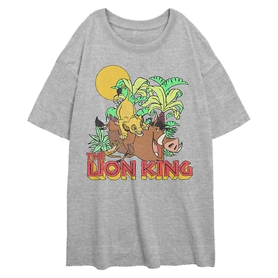 Disney The Lion King Jungle Play Womens Oversized T-Shirt