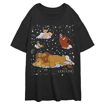 Disney The Lion King On Constellations Womens Oversized T-Shirt