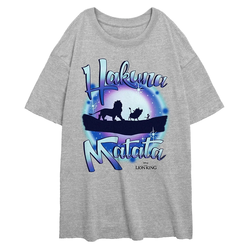 Disney The Lion King Hakuna Matata Galaxy Vibes Womens Oversized T-Shirt